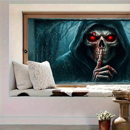 HOMETITUTE Horror Film Adhesivo para Ventanas 39.3x17.7 in miniatura 2