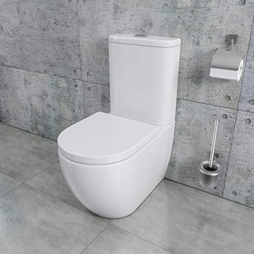 Stand-WC Kerabad Komplettset mit Spülkasten für die einfache Montage