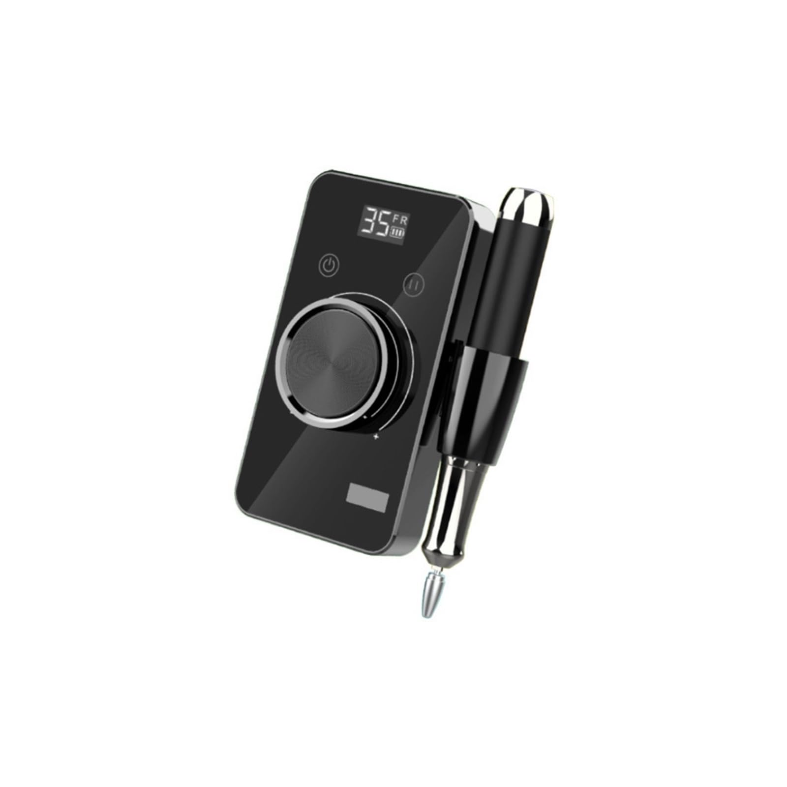 Taladro de uñas 35000 RPM, taladro inalámbrico eléctrico recargable for acrílicas, Gel Potente y eficiente(STE107-Dark Gray)