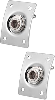 VICASKY 4 Pçs Tomada Quadrada Captador De Guitarra Jack De Guitarra Com Parafusos Jack De Saída De Captador De Guitarra 635Mm Tomada De Guitarra Elétrica Pickup Truck