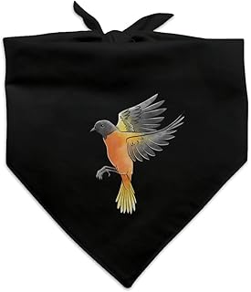 Baltimore Oriole Watercolor Northeastern Bird Dog Pet Bandana