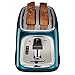 Oster TSSTTRJB0T 2-Slice Kitchen Toaster with Extra Wide Slots Metallic, Turquoise Blue