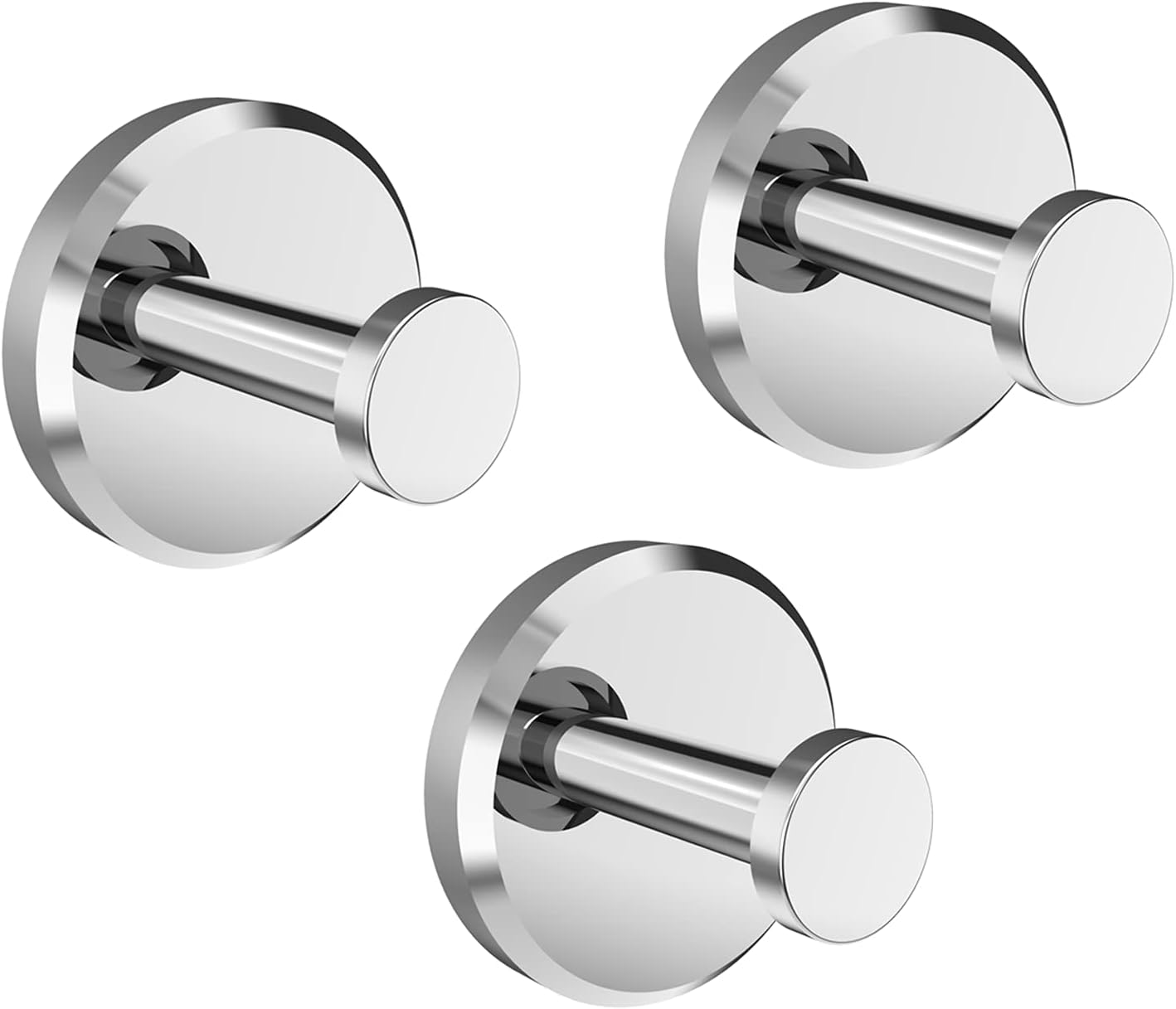 OCTOPODIS - Multi-purpose Hook with Suction Cup Holder - Removable Shower Hanger for Towel, Bath robe, Coat, Loofahโฆ Strong, Design & Hassle-free suction Hook (X 3)