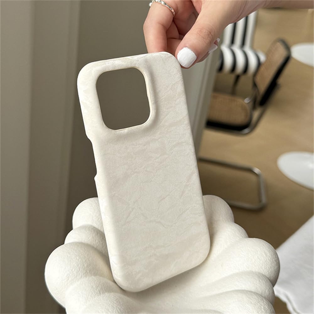 Coque iPhone 15 marbre crème antichoc et anti-trace douce - 5