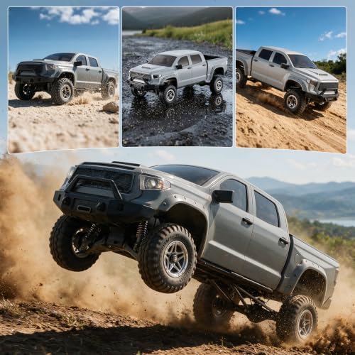 Image of Orlandoo Hunter 1 /32 Mini RC Rock Crawler Assembly Kit, Tundra Off-Road Truck with Front Independent Suspension, Off-Road Mini Car Rc Trucks, RC Cars for Adults, OH32P02 DIY Unassembled Kit