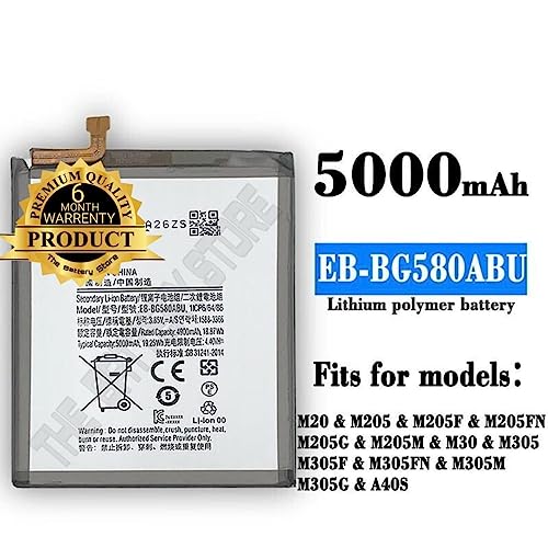 Image of Original EB-BG580ABU Battery for Samsung Galaxy M30, M20, SM-M205F M205F Battery with 6 Month Warranty**** (Y0000021)