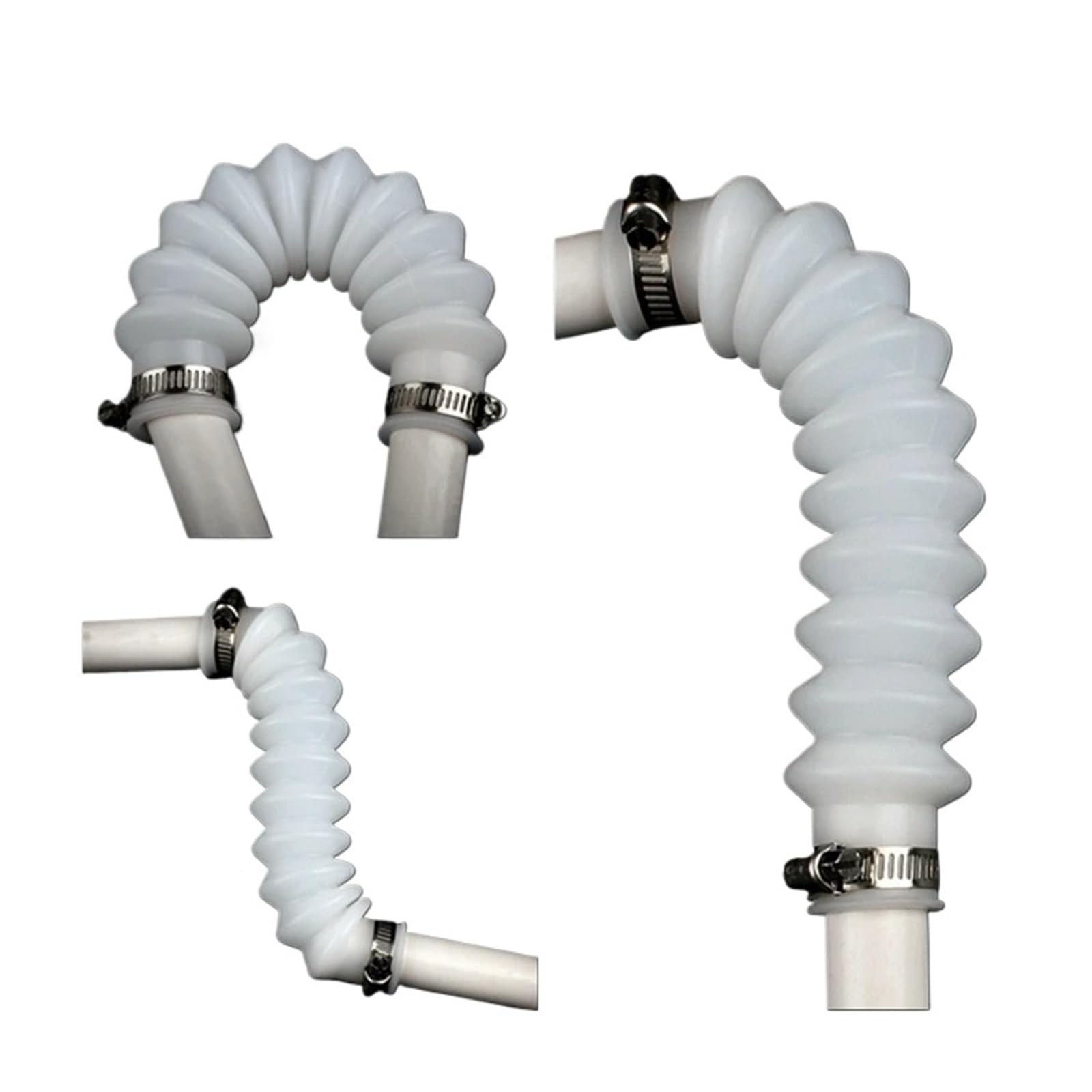 Tubo corrugado de silicona de 20 a 110 mm de diámetro interior, manguera de goma flexible de PVC for expansión y flexión, conexión roscada.(90mm)