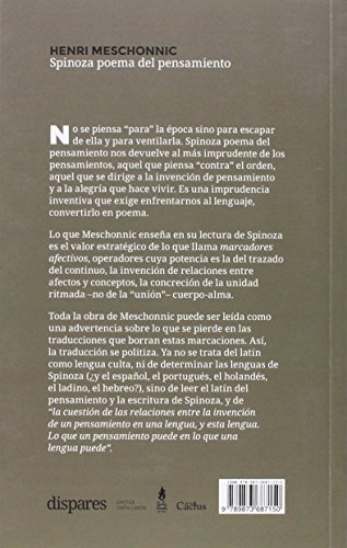 SPINOZA POEMA DEL PENSAMIENTO