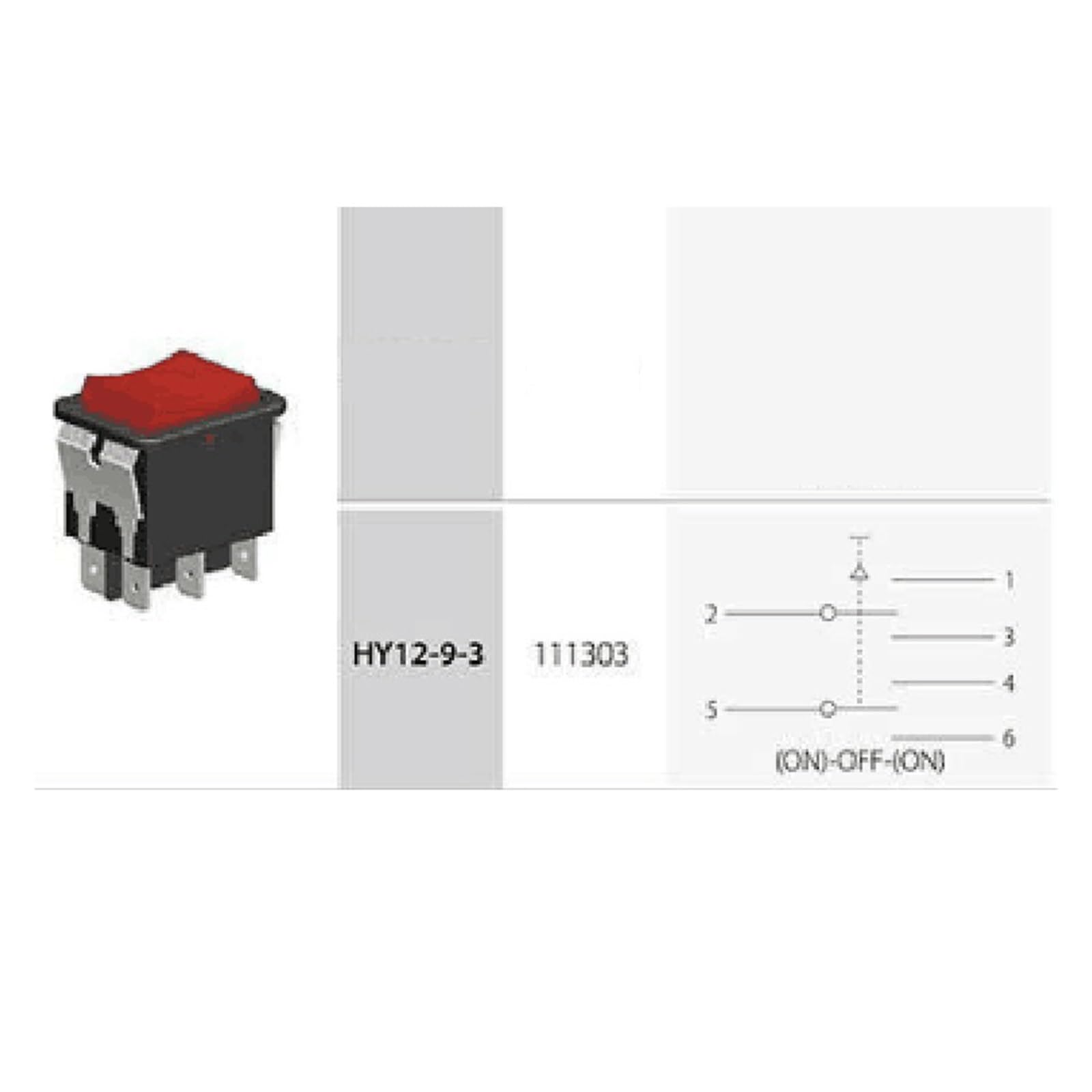 Interruptores de botón 2 uds HY12-9-3 6 Pines botón de Encendido y Apagado Interruptor basculante interruptores de botón for Herramientas eléctricas 125/250V 18/20A