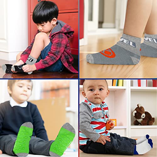 Image of Spiderman Grip Socks, Socks for Toddler Boys, 10 Pack, Spider man Toddler Gripper Socks, Amazing Spiderman Variety Pack