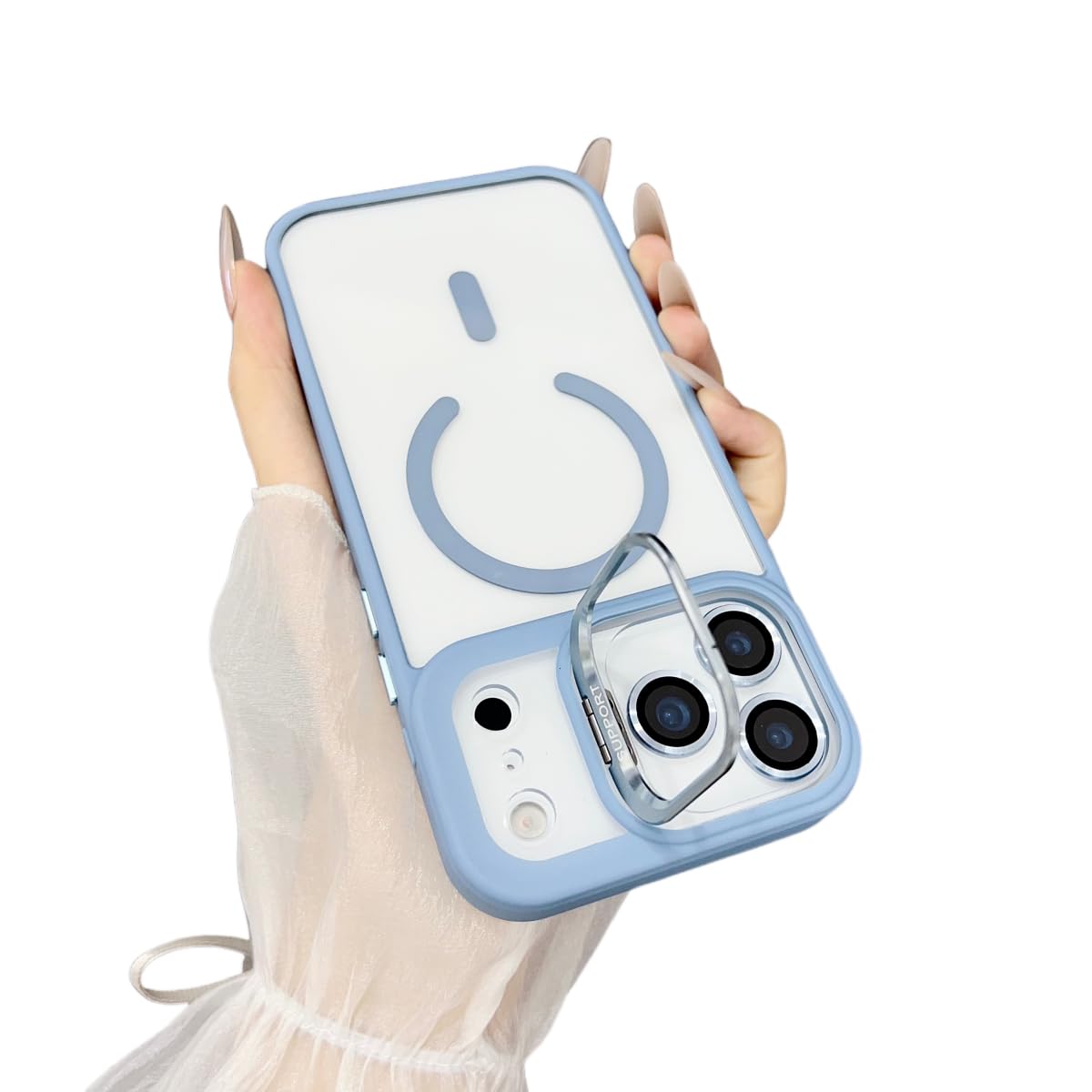 Amazon.co.jp: MagSafe対応 隠しスタンド付き iPhone 17 用ケース,対応