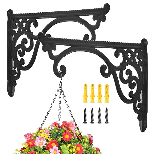 rumdraw Heavy Duty Metal Plant Hanger Wall Mounted - 2