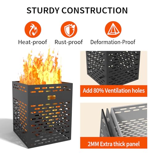 Hcsh&Will HC001 Burn Barrel, Ultra Thick Incinerator, Burn Barrel For Outside For Burning Trash thumb #5