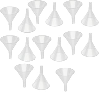 Aexit 15pcs 6cm Bottles & Jars Mouth Dia Household Liquid Water Oil Plastic Funnel Transfer Dropping Bottles Filling Tool