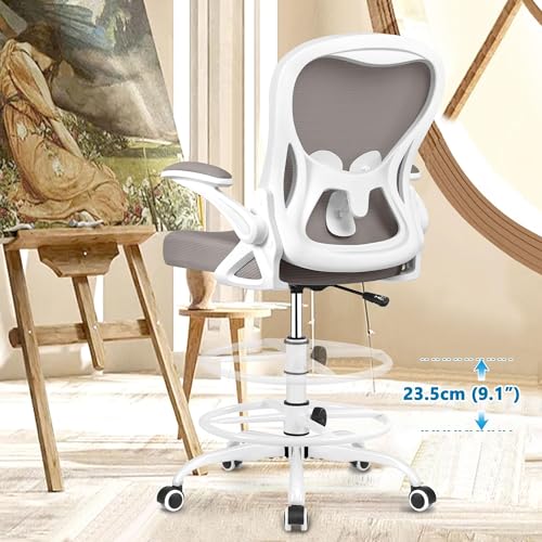 Winrise Drafting Chair, Tall Office Chair Ergonomic Standing Desk Chair thumb #6