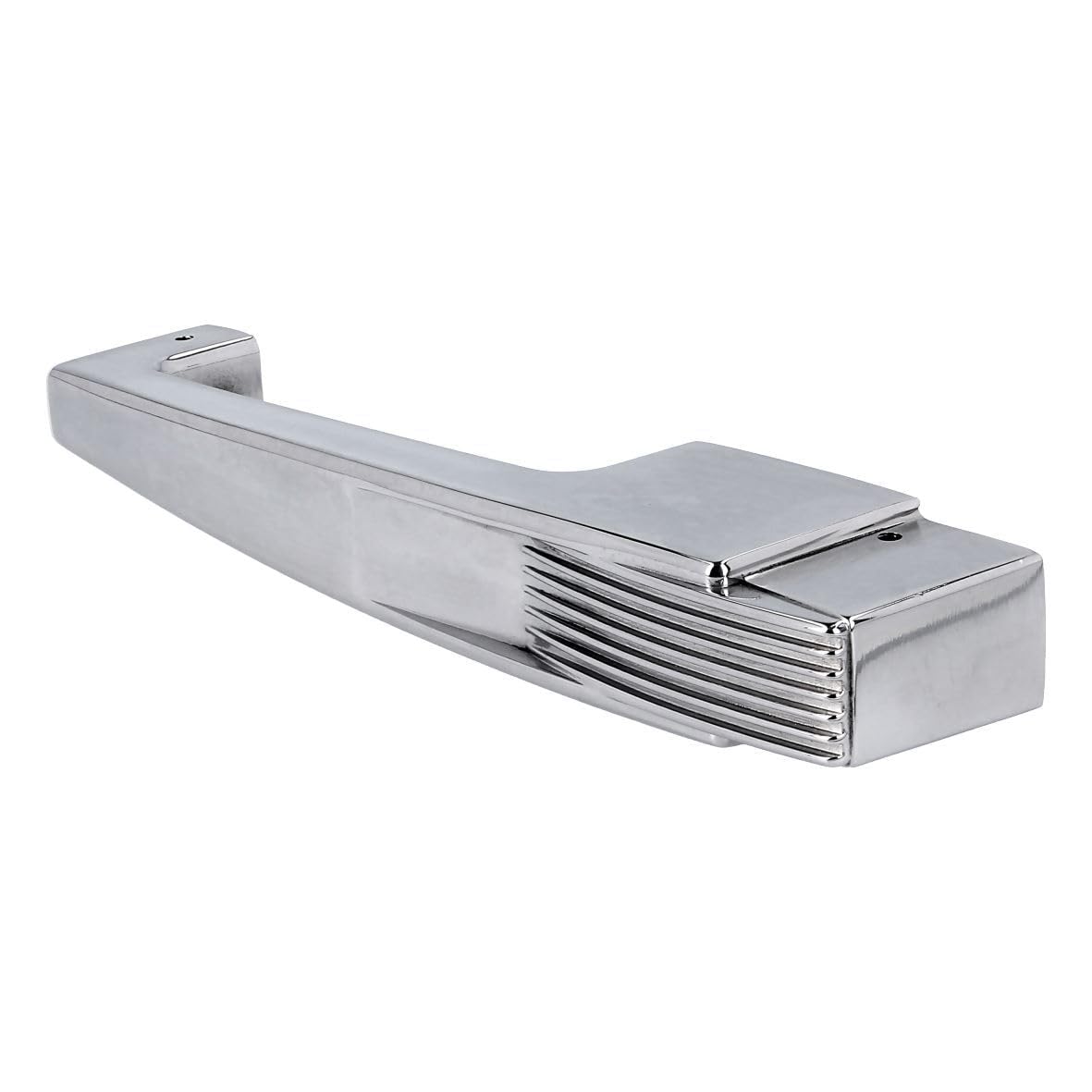 easyPART passend für smeg 874931077 Türgriff für Türanschlag rechts an | Kühlschrank, Griff, Handgriff, Kühlschranktürgriff, Silber, Metallgriff, 50 Style Retro, Kühl-Gefrier-Kombination