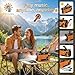 Kurbelradio Solar Notfallradio mit 2000mAh Powerbank, Universelle USB-Ladefunktion (Typ C/Lightning), AM/FM Radio mit Leselicht & SOS, Robust für Garten, Wohnmobil und Outdoor Überleben