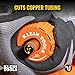 Klein Tools 50055 C-Style Copper Tubing Cutter, 1/2-Inch Cutting Capacity, Ultra-Compact Design for Tight Spaces
