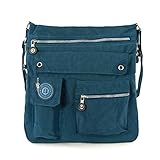  LUXUS TASCHE SCHULTERTASCHE MESSENGER BAG UMHÄNGETASCHE BLAU