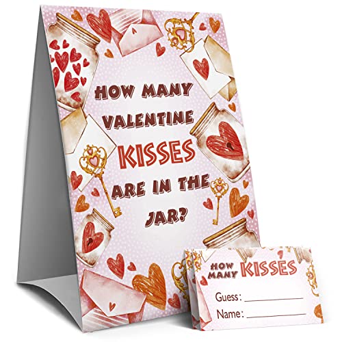 Valentine Games Sign-How Many Valentine Kisses are in the jar NXp[eB[Q[ o^CfR[V qpo^Cp[eB[Q[ TC1ƃJ[h50(96E)