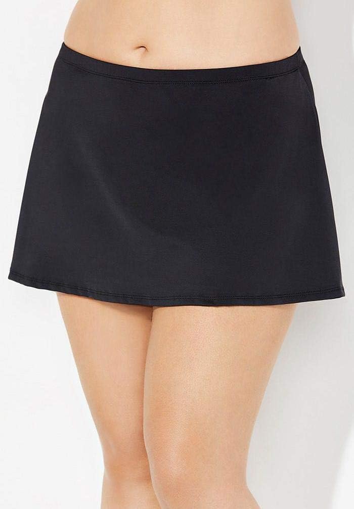 Swimsuits For All Chlorine Resistant Sweetheart Zip Front Tankini Set with Skirt