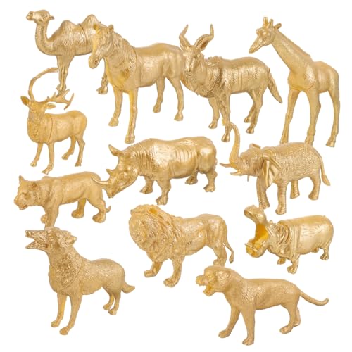 Figurines d'animaux en plastique de la forêt SUPVOX miniatures pour l'éveil des enfants