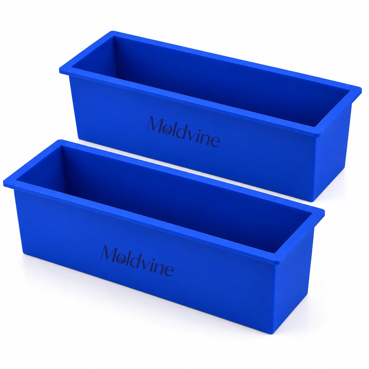 Silicone Loaf Soap Mold for Handmade Soap Making (Pack of 2) | Large Food Grade Non-Stick Flexible Rectangular Silicone Mould | DIY Soap, Loaf Cake, Bread Mold | 26 x 7.2 x 7.5 cm | Blue-image-10