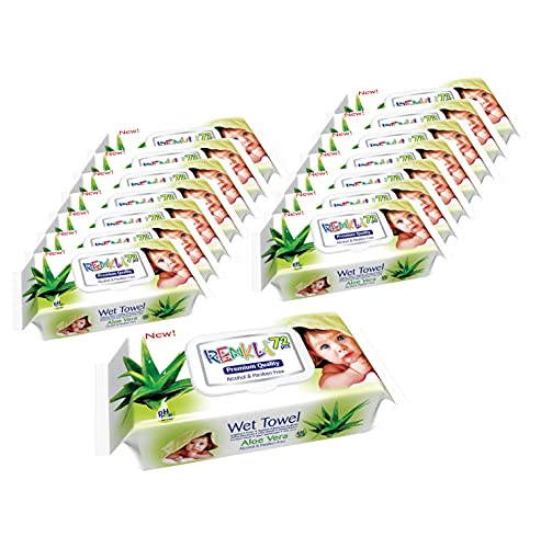 ReNkLi Toallitas húmedas para bebé 14 Paquetes-1008 Toallitas (Aloe vera)