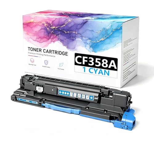 Cartouche de toner bleu jaune magenta CF358A pour l'imprimante LaserJet M855xh