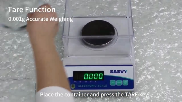Image of Lab Scale 500g x 0.001g Scientific Scale g /oz /ct /lb High Precision Digital Electronic Analytical Balance for Jewelry Kitchen Laboratory School, Includes 200g Calibration Weight&Battery