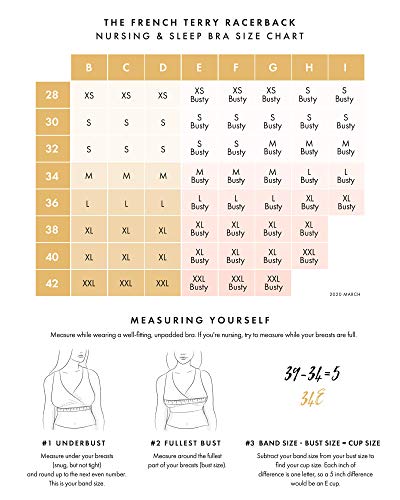 Kindred Bravely French Terry Racerback Nursing Sleep Bra For Maternity/Breastfeeding (Medium, Black) #TOP5