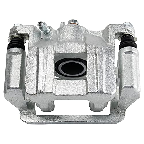 Image of TRQ Rear Driver and Passenger Side Brake Caliper Set Caliper Brackets Hardware Compatible with 2009-2015 Honda Pilot