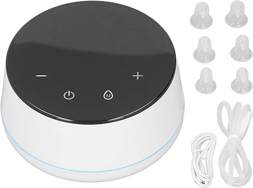 ZJchao Corrector de pezones eléctrico para pezones planos o invertidos, 9 engranajes, 6 cubiertas, bomba de pezón portátil de silicona, extractor de