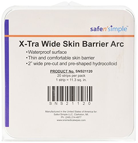 Safe n' Simple X-Tra Wide Skin Barrier Arc, 20 Count