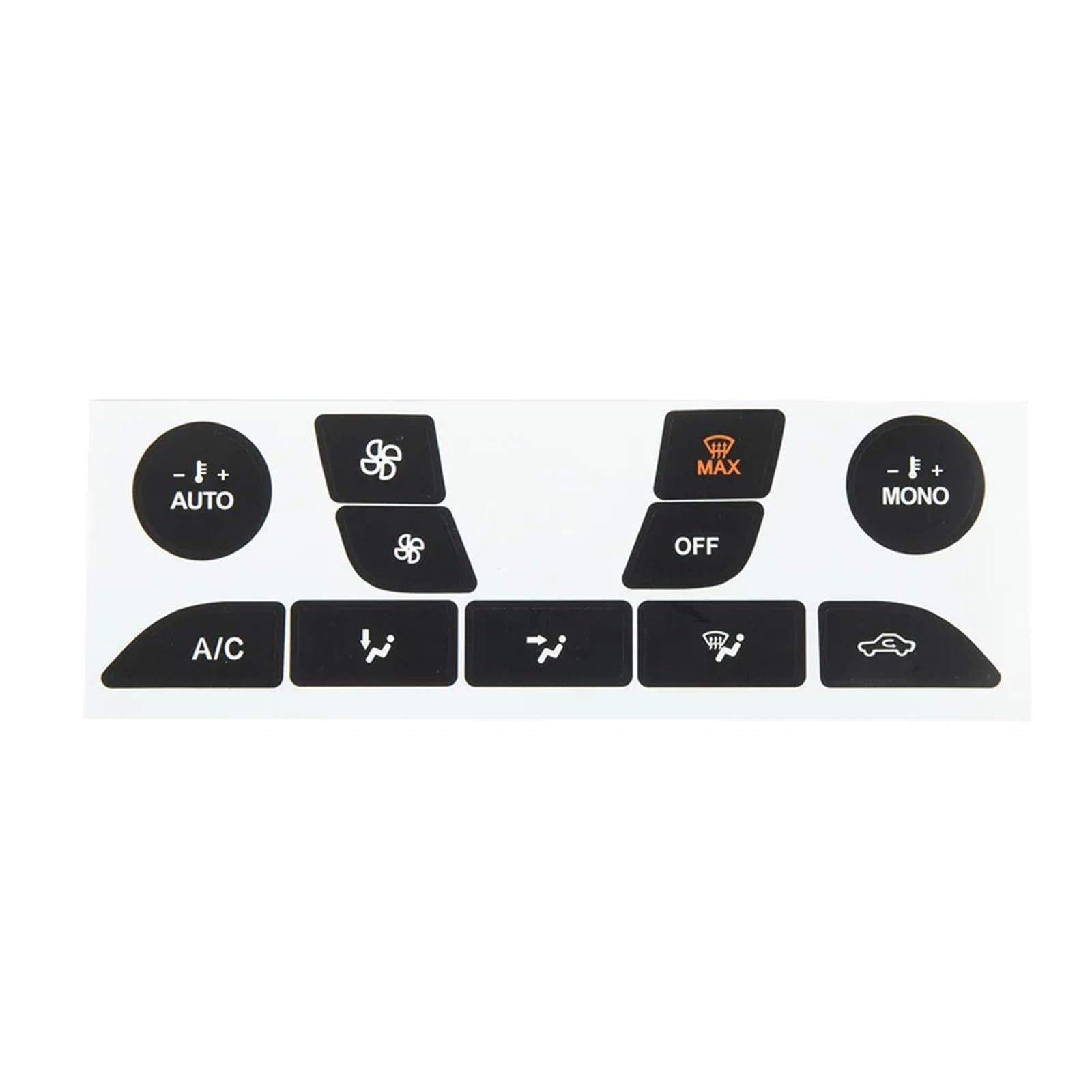 Wsbojxth One Color Repair Patch Compatible With Focus Car A/C Button Repair Sticker Car Air Condition Control Switch Button Repair Stickers Interior Parts