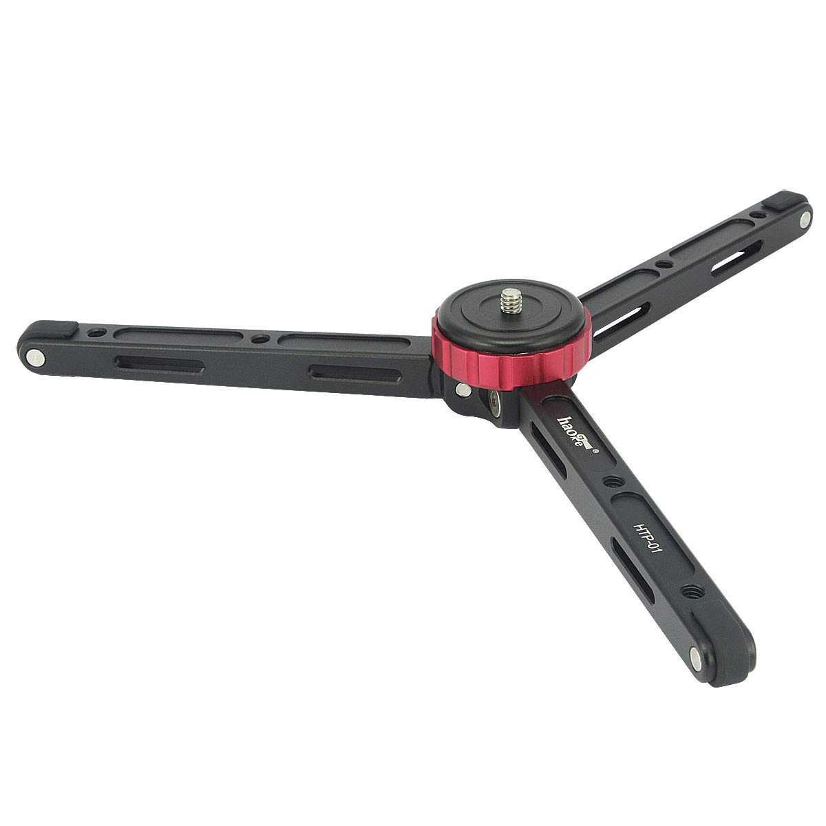 Haoge HTP-01 Tavolo da tavolo Treppiede da tavolo Supporto da tavolo per DSLR Videocamera Digitale Basso Angolo di scatto Macro Fotografia Carico massimo 6.8kg 15lb