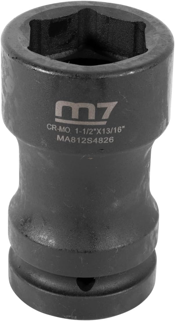 M7 1.5” Impact Socket 6-point Head 1” Square Drive Budd Wheels (MA812S4826)