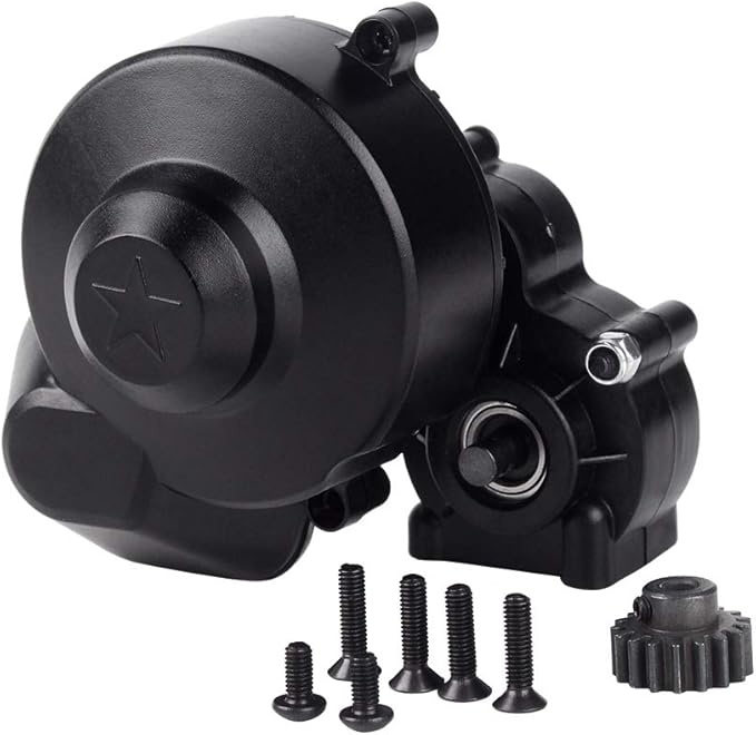 INJORA Complete Center Gearbox Transmission Box with Gear