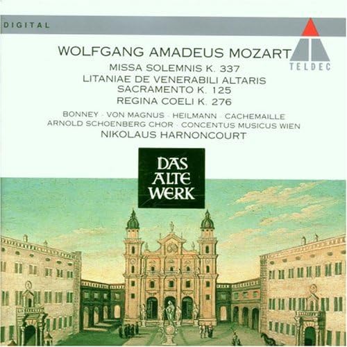 Sacred Works [Audio CD] Bonney/Von Magnus/Heilmann//; Harnoncourt/Concentus Musicus; Various Artists; Mozart / Harnoncourt / Concentus Musicus and Mozart, W A