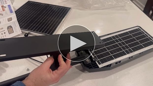 Deepn Solar Lights Outdoor 7000W, Solar Street Light IP67