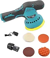 Politriz Lixadeira Portátil Sem Fio Profissional Multifuncional Elétrica 12v 5000rpm Polimento Automotivo