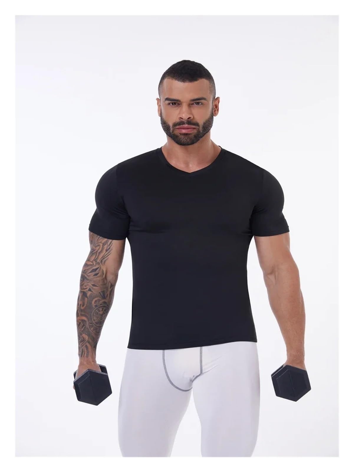 Camiseta CompresióN Hombre Camiseta de compresión for hombre, Fitness, gimnasio, moldeador de cuerpo, deporte, correr, camisetas, camisetas de manga corta de secado rápido, ropa moldeadora masculina C