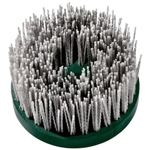 Image of Metabo Plate Brush 130 mm M 14, P 120, SiC (Brush for Working, Deburring, Grinding and Structuring Surfaces) # 623743000