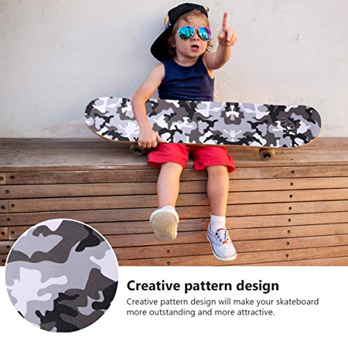 CLISPEED Fita de Aderôncia Do Skate Bolha Livre á  Prova D 'água Preto Anti Derrapante Griptape par