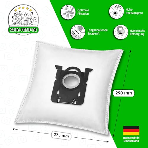 SAUG-FREUnDE | 20 Staubsaugerbeutel für PHILIPS PowerGo Baureihe: Power Go FC8245/09, FC8243/09, FC8241/09, FC8244/09, FC8240/09, FC8246/09, FC8242/09 (PH1)