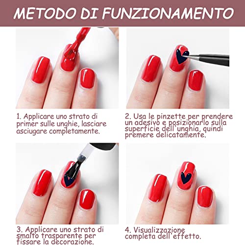 ZOCONE Stickers Adesivi unghie Nail Art