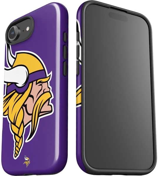Skinit Impact Phone Case Compatible with iPhone 16e - Officially Licensed NFL Minnesota Vikings Large Logo Design