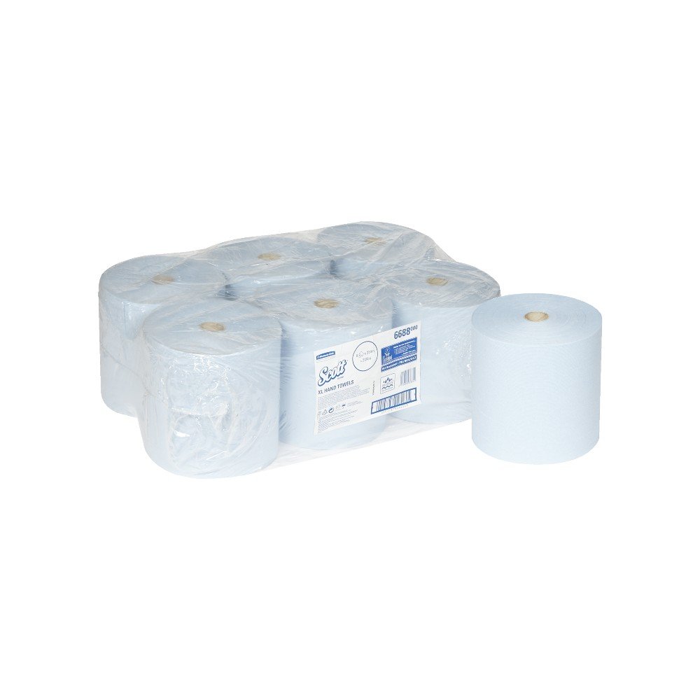 SCOTT* XL Asciugamani 6688 - 6 rotoli da 354 m, 1 velo, colore azzurro