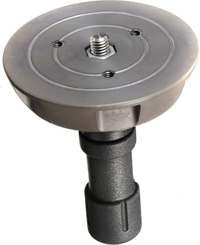 Manfrotto Adaptador Hi Hat - Cabeza plana BS, nivelador de media bola de 3.937 in - corto