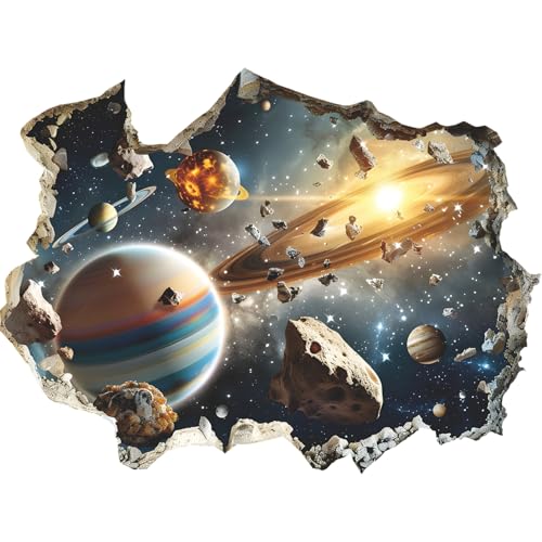 Vinilos decorativos galácticos 3D con diseño espacial miniatura 1